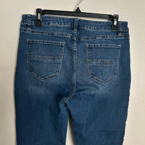 Blue Skinny Jeans with Dark Indigo Wash size 10 - Picture 4 of 11
